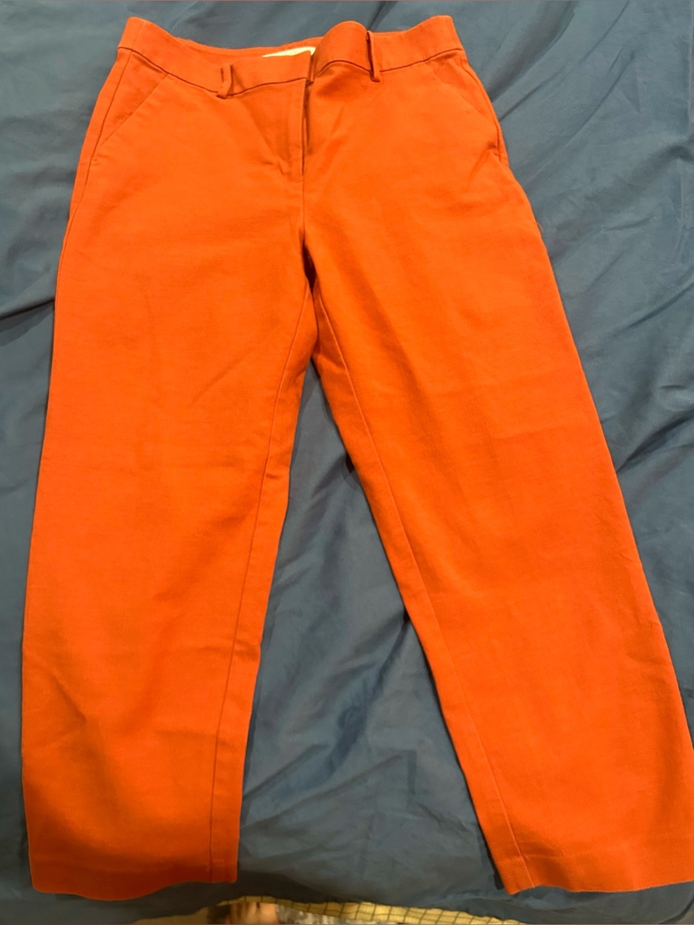 LOFT Womens Straight Curvy Cropped Pants
